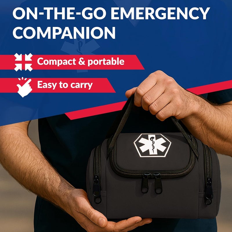 Dixie Ems Dixigear Empty First Responder II Bag 10.5" x 5" x 8" - Tactical Black - Image 5